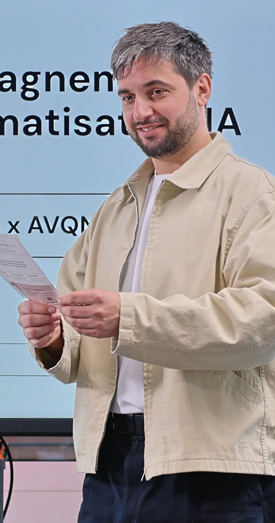 Emmanuel Bernard, consultant IA et automatisation n8n — portrait section à propos, Lausanne, Suisse romande